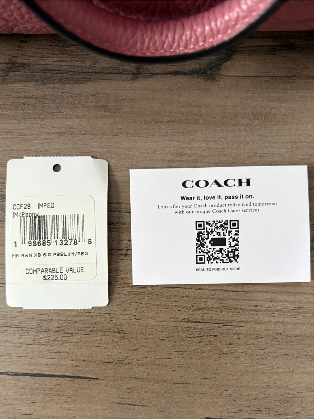 Coach Mini Rowan Monogram Leather Peony PRICE FIRM - Picture 7 of 7
